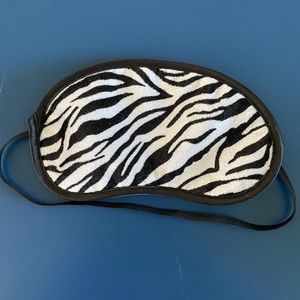Zebra print sleep mask